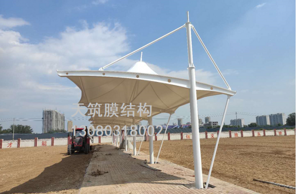 孝義五中膜結構遮陽棚